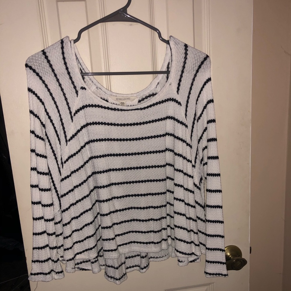 Billabong black and white strip soft top